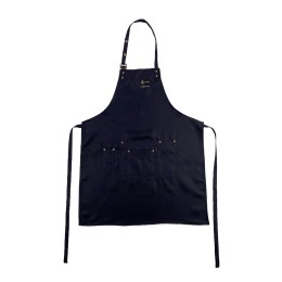 Customized Black Hot Pot Shop Apron Hanging Neck Apron Embroidered LOGO Design Metal Buckle Apron Apron Supplier 100% Polyester AP191 Customized Black Hot Pot Shop Apron Hanging Neck Apron Embroidered LOGO Design Metal Buckle Apron Apron Supplier 100% Polyester AP191